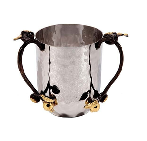 Último diseño de taza de lavado de acero inoxidable vacaciones hecho a mano Netilat Yadayim taza de lavado de acabado brillante - Product Image 2