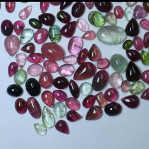 พลอยทัวร์มาลีนขัดเงาธรรมชาติ รูปทรงผสม แบบหลวม หลากสีและเปลี่ยนสีได้ ขนาด 7x9 มม. น้ำหนัก 578 กะรัต - Product Image 3