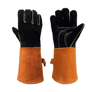 ถุงมือเชื่อมหนังวัว18นิ้วแบบพรีเมี่ยม, ถุงมือเชื่อมกันไฟทนความร้อนทิค - Product Image 1