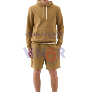 Shorts de survêtement respirants de style de rue pour hommes, shorts de jogging de gymnastique en coton blanc anti-rides avec couleurs personnalisées et sérigraphie - Product Image 2