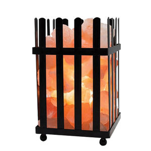 Lampe en sel rose/orange/rouge de l'Himalaya artisanal de qualité supérieure avec panier en fer, artisanat naturel de haute qualité, forme personnalisée - Product Image 5