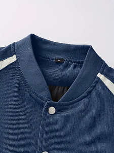 Chaqueta personalizada con logotipo béisbol invierno American High Street Vintage cuero manga Chenille bordado Versity chaqueta para hombres - Product Image 3