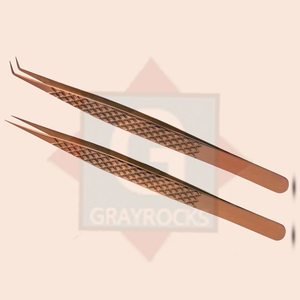 Pince à épiler d'extension de cils avec embouts en fibre pince à épiler haute précision en acier inoxydable pour outils de maquillage Volume - Product Image 2