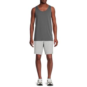 Camisetas sin mangas de punto transpirables económicas de secado rápido gris para hombres para equipos y eventos para compradores a granel - Product Image 3