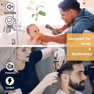 Kit de Recortadora de Barba Inalámbrica para Hombre, Afeitadora Eléctrica para Nariz, Cuerpo, Cara y Bigote, 180 Minutos de Autonomía - Product Image 1