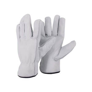 Safety Wear Durable Material Leather <b>Gloves</b> Full <b>Fingers</b> Protective Hand Custom Logo And Size Leather Safety <b>Gloves</b> - Product Image 6