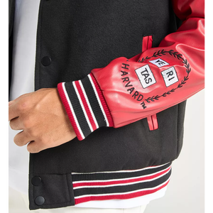 Venta al por mayor de encargo de la nueva marca de los hombres de invierno transpirable al aire libre Varsity chaqueta de bombardero con capucha logotipo frontal de estilo informal de los - Product Image 5