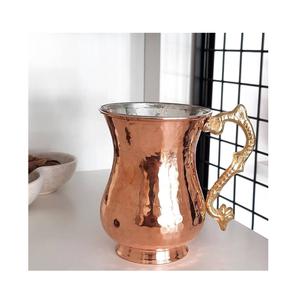 hammered design copper stylist <b>jug</b> pure handcrafted Ayurveda <b>water</b> storage healthy lifestyle daily kitchen dining decor - Product Image 3
