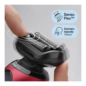 Tête de rechange pour rasoir électrique SensoFlex Série 6 Rouge & Noir Rechargeable 61 R1200S Confort de rasage - Product Image 5