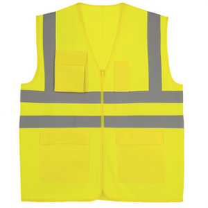 Chaleco de Alta Visibilidad Amarillo ALBIN, Cumple con ISO 20471 y 13688, Marca SAFESTYLE, Talla M, Equipo Esencial de Seguridad y Supervivencia - Product Image 2