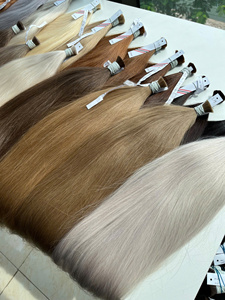 ผมแท้เวียดนามคุณภาพสูง 100% แบบเป็นมัด ต่อผมตรงและแบบลอน สีต่างๆ # 1B # PLA แบบเต็มความยาว ซุปเปอร์ดับเบิ้ลดรอว์น - Product Image 4