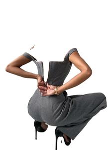 Fishbone Top Blazer Pantalon Ensembles 3 Pièces Pour Femmes Solide Un Bouton Veste Crop Tops Taille Haute Poche Pantalon Dame Bureau Ensemble 2026 - Product Image 6