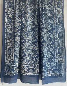 Bufanda de algodón 100% ligera con estampado de bloque de mano Jaipur bufanda tradicional hecha a mano bufanda de algodón suave Boho Chic hecha a mano - Product Image 3