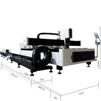 Meilleur prix, haute qualité, machine de découpe laser à fibre CNC automatique 1530 avec refroidissement par eau pour tôles et tubes