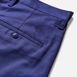 กางเกงขาสั้นลำลองผ้าคอตตอนผสมสำหรับผู้ชาย ทรงพอดีตัว เอวยางยืดระดับกลาง กระเป๋าระบายอากาศได้ดี ลายทวิลสปอร์ตสีพื้น เคลื่อนไหวได้อย่างอิสระ - Product Image 3