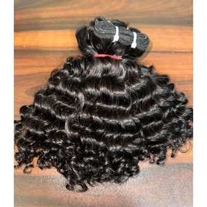 Meilleure vente 100% paquets de trame de cheveux humains bruts vierges non transformés longues vagues de dentelle HD Extensions bouclées vague naturelle de haute qualité - Product Image 2