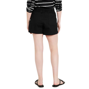 Short en chino taille haute avec poches plaquées avant et arrière diagonales d'entrejambe de 3.5 pouces Motif chaud respirant - Product Image 6