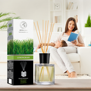 Diffuseur de parfum Aromatika à la citronnelle 500 ml avec huile essentielle naturelle, parfum d'ambiance longue durée et énergisant - Product Image 6