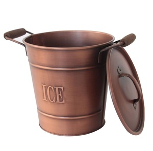 Venta al por mayor de metal galvanizado cubo de hielo de alta calidad para el hogar y el hotel para fines decorativos de FIESTA DE LA India - Product Image 2