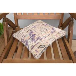 หมอนอิงพิมพ์ลายวินเทจผ้าวูลสีเบจ12X12นิ้วลายวินเทจผ้าโมเสค - Product Image 4