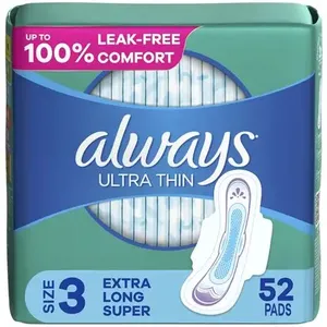 Serviettes hygiéniques originales Always Ultra Night Day Discreet Maxi Overnight Nursing Pads 100% coton naturel ultra fin respirant - Product Image 2