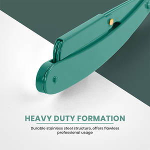 Maquinillas de afeitar rectas personalizadas para afeitar la cara Mango de madera marrón negro Maquinillas de afeitar de peluquero personalizables - Product Image 4