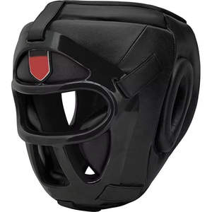 Casco de boxeo Material de cuero Protector de cabeza de boxeo Mejor diseño Casco DE CARA Protección de cabeza de boxeo Venta al por mayor Personalizado - Product Image 6