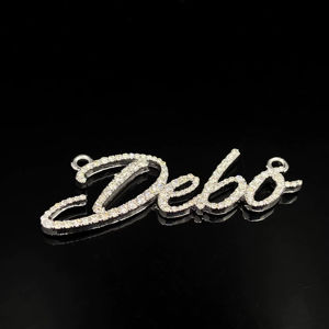 Pendentif Hip Hop Rapper en Acier Inoxydable Premium Serti de Diamants CZ - Product Image 1