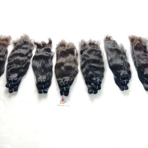 Extensions de cheveux à cuticule alignée couleur naturelle vietnamienne non traitée femmes noires machine double trame - Product Image 4