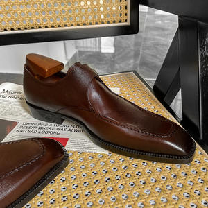 Chaussures habillées pour hommes de haute qualité, chaussures en cuir véritable, pantalons habillés pour hommes, élégantes - Product Image 6