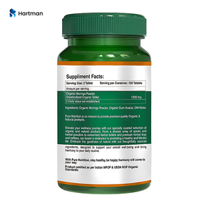 Organic <b>Moringa</b> Powder for Adults Comprehensive Solution for Digestive Health Immune Function Detoxification - Product Image 3