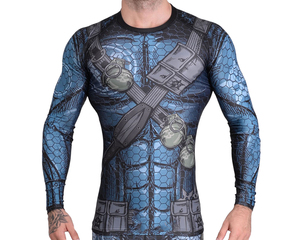 Best Quality Stylish Winter Rash Guard for Men Long Sleeve MMA Rush Guard With Custom Logo Compression Feature <b>Maximizing</b> Wear - Product Image 4