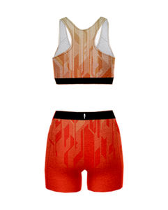 Ensemble de yoga pour femmes avec leggings extensibles haut de sport respirant tissu à séchage rapide Logo personnalisé OEM Service femmes coton polyester - Product Image 3