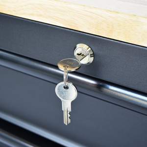 Armoire de rangement d'outils en métal robuste à 10 tiroirs de 132cm pour garages de mécaniciens ateliers de l'industrie boîte paquet inclus - Product Image 4