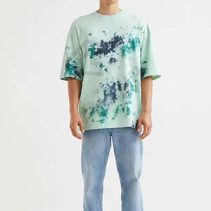 Camisetas con estampado de letras de gran tamaño para hombre, camisetas casuales de Hip Hop de verano con hombros caídos para hombre - Product Image 4