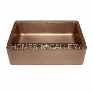 Handwork Embossed Copper Front Apron Single Bowl Hammered <b>Kitchen</b> Copper <b>Sinks</b> Copper Farmhouse <b>Kitchen</b> <b>Sink</b> for Luxury - Product Image 5
