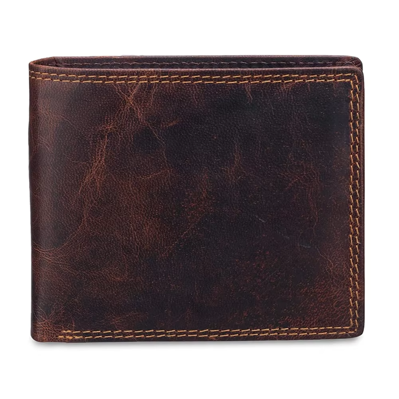 Customized Leather Wallets Men Genuine Handmade