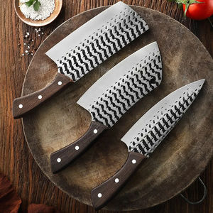 Juego de cuchillos de cocina de acero inoxidable, cuchillos de chef, cuchillo para cortar carne, cuchillo para deshuesar, cuchillo de carnicero con mango de madera - Product Image 3