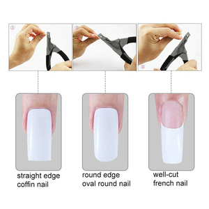 Cortador de uñas de acrílico rosa, cortador de puntas, Metal francesa de herramienta de corte de punta, cortador de puntas de uñas de acero inoxidable para manicura - Product Image 4