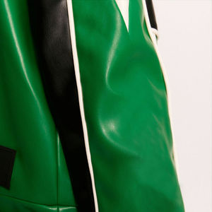 Design personnalisé Veste en cuir de course pour motocyclette en cuir PU de haute qualité Veste courte à broderie personnalisée - Product Image 5