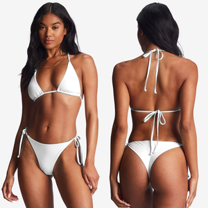 Bikini personalizado de cintura alta, Bikini Sexy a rayas de Tigre, camiseta, traje de baño, conjuntos de Bikini para mujer - Product Image 1