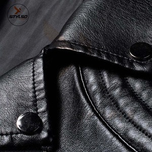 Winter Fashion OEM Designs Genuine <b>Leather</b> <b>Biker</b> High Street <b>Jacket</b> for Men Slim Fit Trending Breathable Oversized - Product Image 5