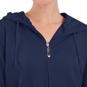 Sweat à capuche bleu surdimensionné en molleton de coton de haute qualité pour femmes Style Streetwear vêtements d'extérieur d'hiver personnalisés Chenille avant - Product Image 6