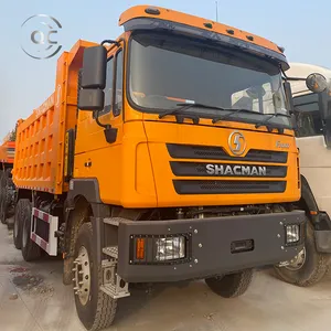 초침 Shacman 6x4 무거운 트럭 중고 덤프 팁 Shacman 트럭 덤프 트럭