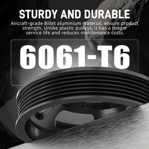 Polea de bomba de agua de aluminio para motor BEVINSEE M50 M52 para BMW 3 5 Series E36 E34 E39 320i 323i 323ti 325i 328i Z3 520i 525i <span class=keywords><strong>525ix</strong></span> - Product Image 6