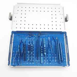 Ensemble d'instruments ophtalmiques Offre Spéciale 21 pièces en alliage de titane Instruments chirurgicaux de la cataracte plateau de stérilisation en aluminium puissance manuelle - Product Image 3