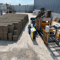 Machine automatique de fabrication de blocs de béton QT4-15E PLC avec pompe, boîte de vitesses hydraulique et haute capacité