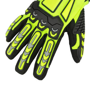 Gants de mécanicien de sécurité au travail Protection des mains Gants mécaniques automobiles Gants de mécanicien en cuir de couleur noire avec taille personnalisée - Product Image 6