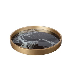 ถาดไม้ใส่กาแฟสำหรับอาหารเช้าถาดไม้รูปทรงหกเหลี่ยมถาดสำหรับเสิร์ฟเค้กขนมหวาน - Product Image 5