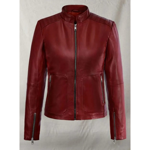 Chaqueta de Cuero para Hombre al por Mayor, Estilo Motociclista |   Abrigo de Moda de Cuero Genuino |   Fabricante de Logotipos Personalizados OEM ODM - Product Image 2